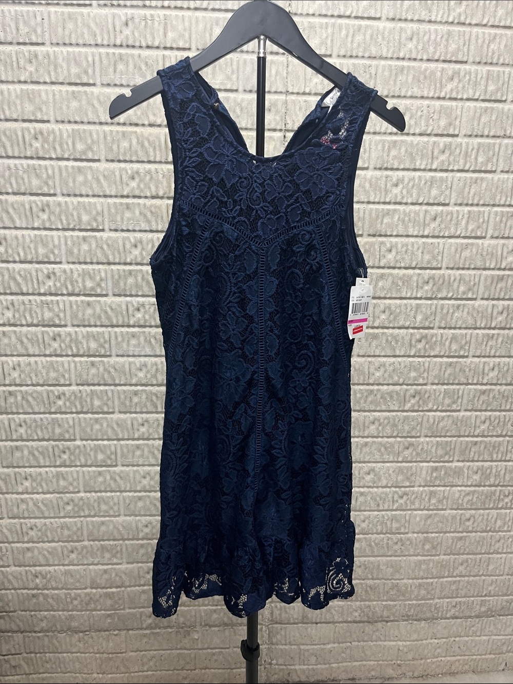Free People Night Rhythm Mini Dress Floral Mini Dress in Blue Size Large NWT